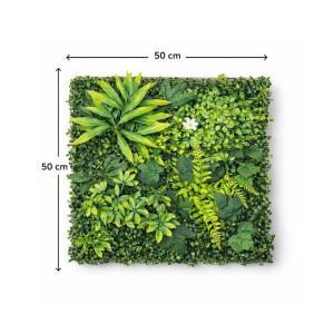 Siepe artificiale modulo 50x50 cm effetto verde naturale