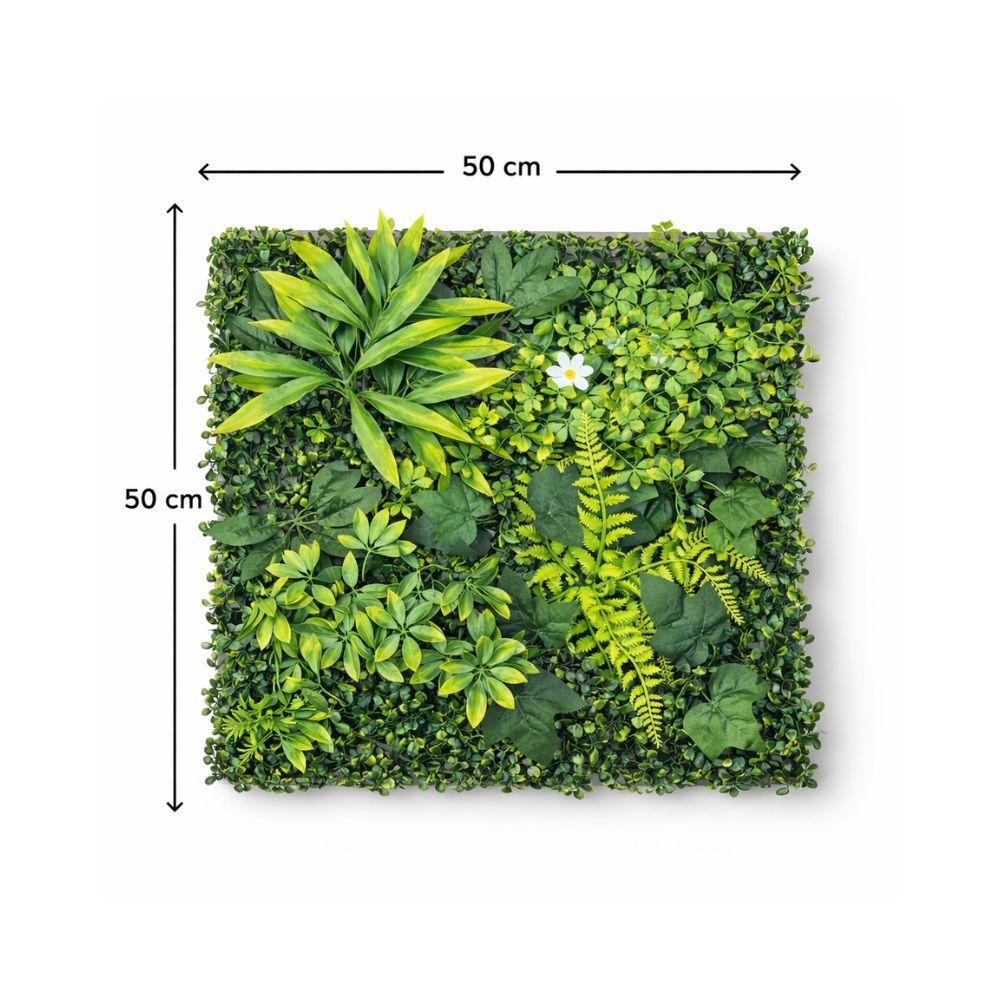  siepe artificiale modulo 50x50 cm effetto verde naturale - foto 2