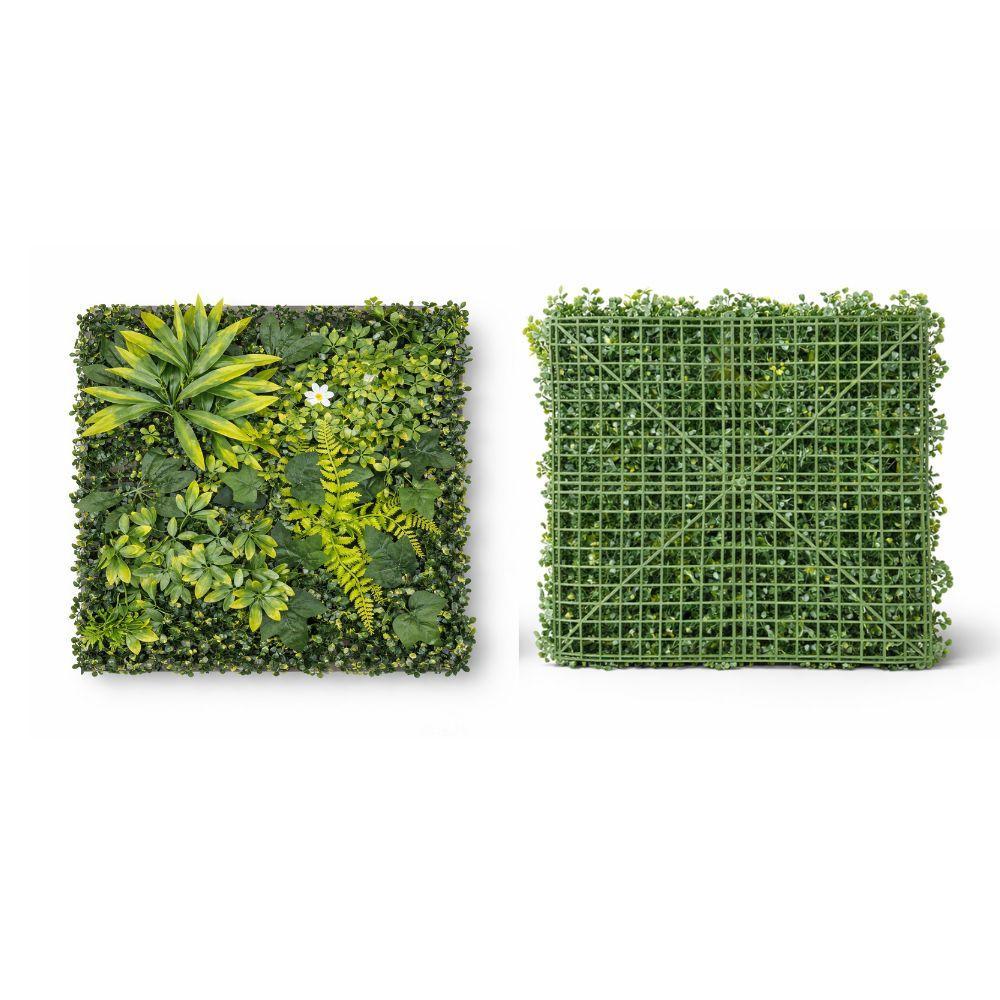  siepe artificiale modulo 50x50 cm effetto verde naturale - foto 3