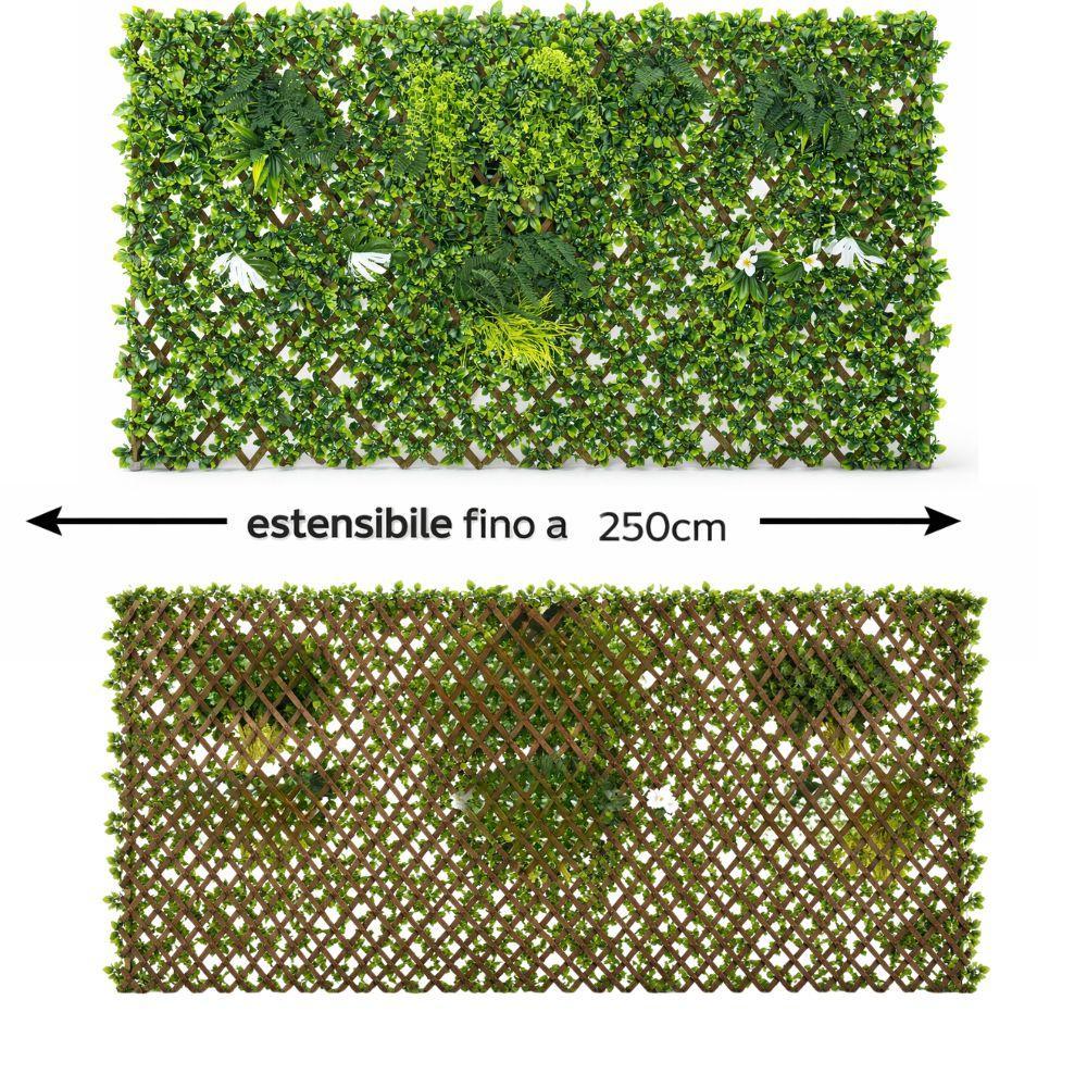  siepe artificiale effetto naturale  con grigliato estensibile - foto 3