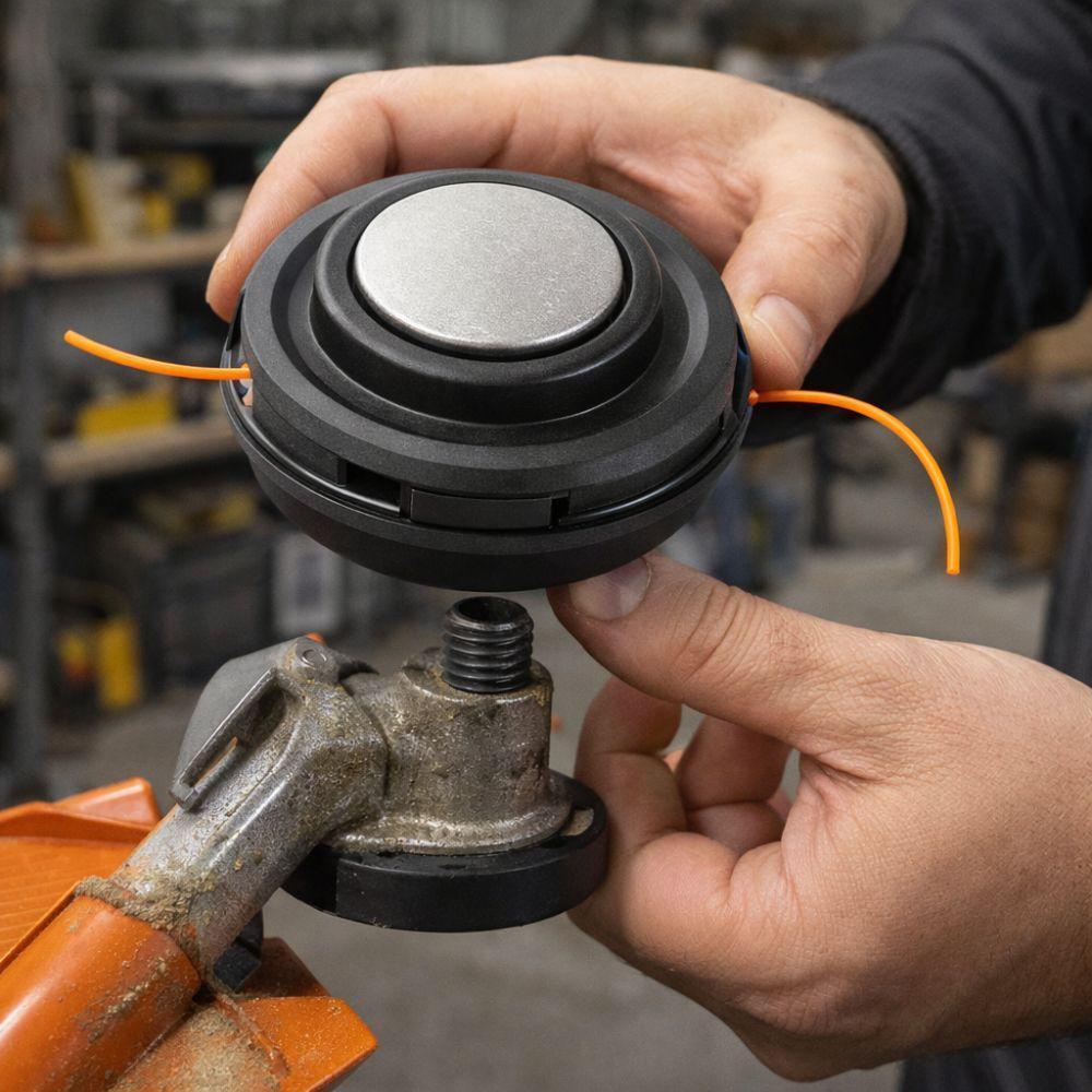  testina decespugliatore tap & go universale 2,4 mm – testina a battuta per decespugliatore a scoppio - foto 3