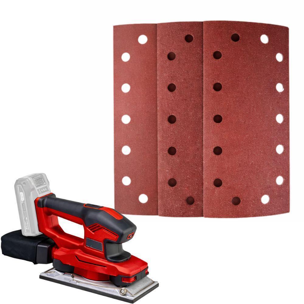  set di 10 pezzi di carta abrasiva grana 80 k/g rettangolare 93x230 - foto 2