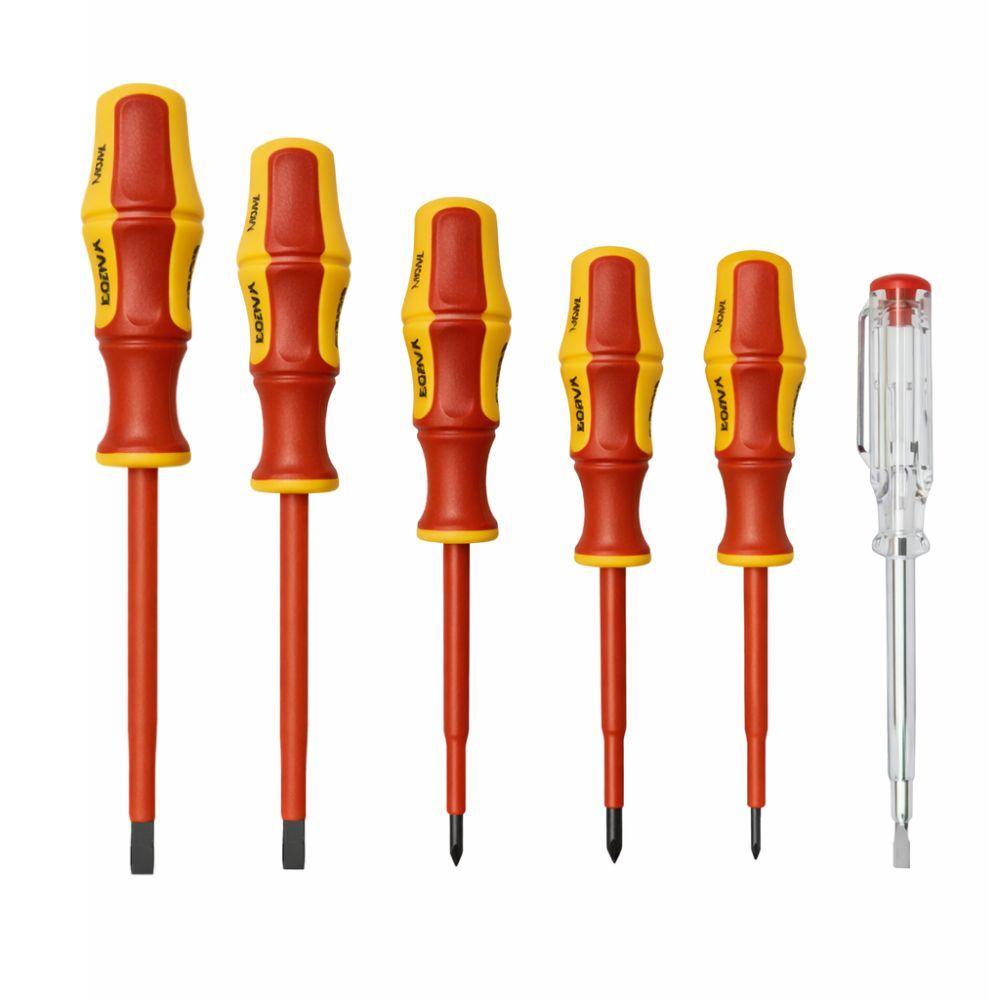  set di 5 cacciaviti isolati e 1 tester - foto 1