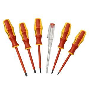 Set di 5 cacciaviti isolati e 1 tester
