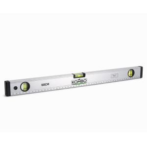 Livella a bolla professionale kombo 60 cm in alluminio con 3 bolle di precisione