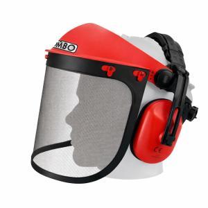 Cuffie antirumore con visiera protettiva in rete metall...