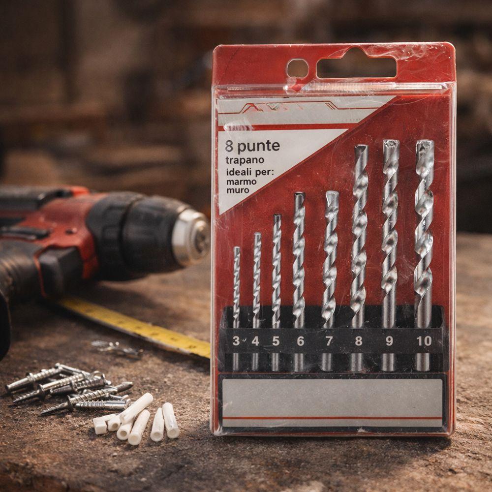  set 8 punte trapano per marmo e muro 3–10 mm con punta rinforzata - foto 4