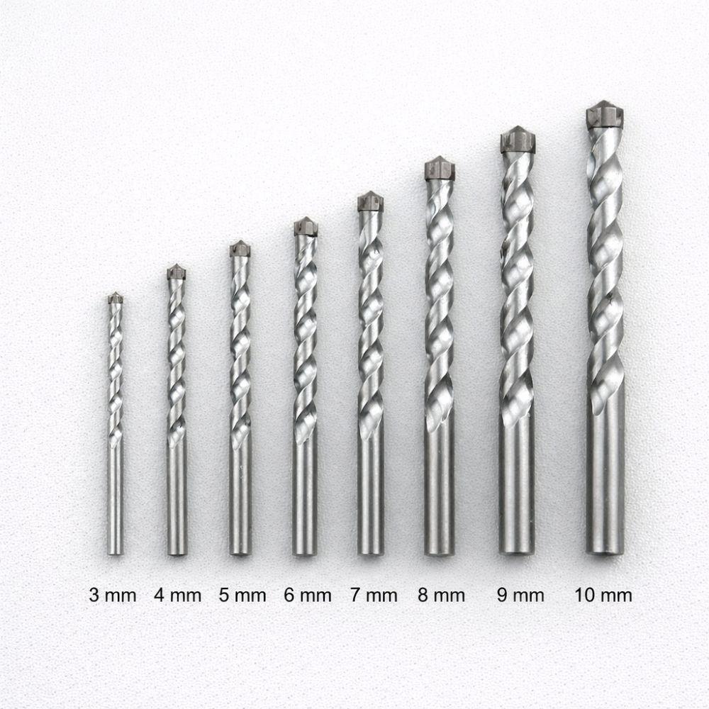  set 8 punte trapano per marmo e muro 3–10 mm con punta rinforzata - foto 5