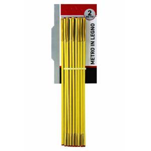 Metro pieghevole 2 metri in legno per misurazioni preci...