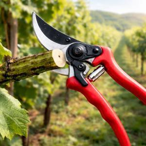 Forbici da potatura 20 cm con gancio di sicurezza e lama in acciaio al carbonio