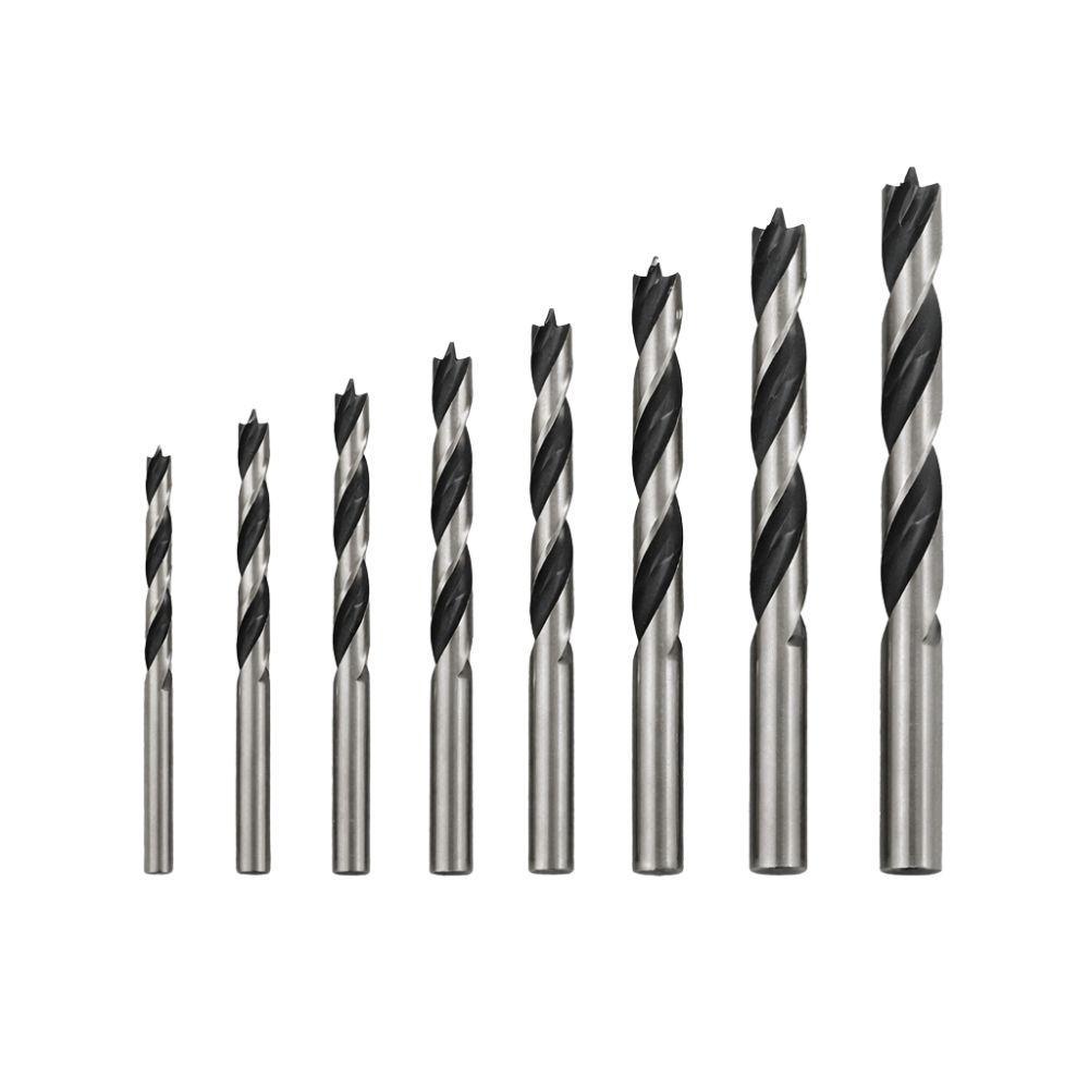  set 8 punte trapano per legno 3–10 mm con punta centrante - foto 1