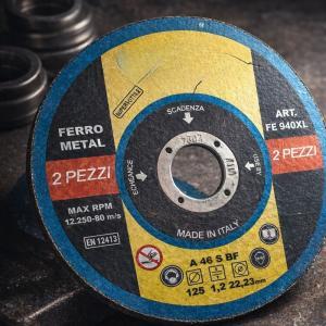 Set 2 dischi da taglio professionali  125 mm – spessore 1,6 mm – per ferro e metallo
