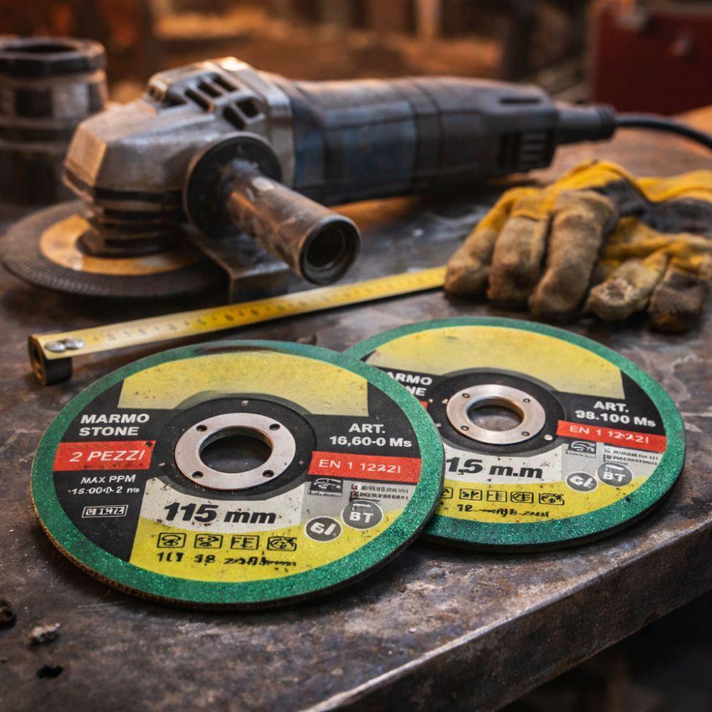  set 2 pezzi disco abrasivo 115 mm per tagli di precisione marmo e pietra - foto 3