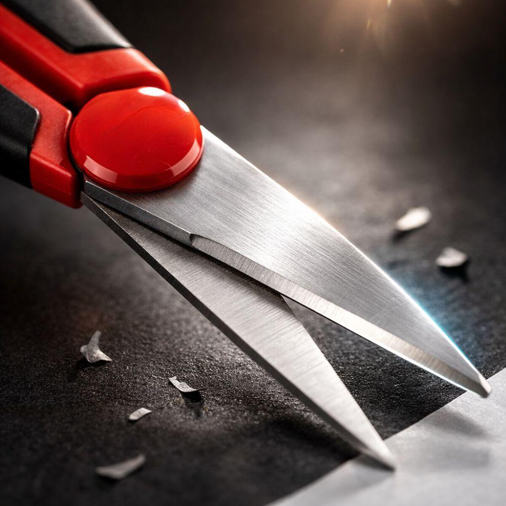  forbici da elettricista con lama curva in acciaio da 15 cm e tasca in stoffa per supporto da cinta - foto 3