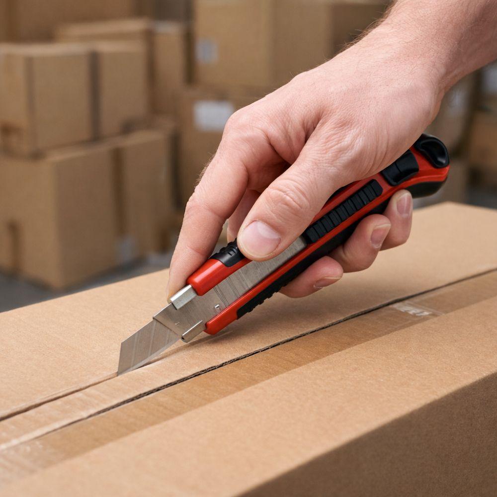  taglierino rinforzato con 3 lame in acciaio da 18mm con bloccaggio lama - foto 2