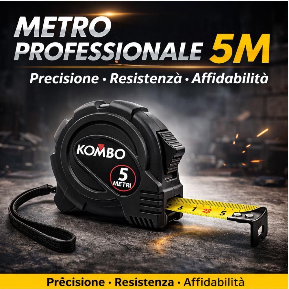  metro flessibile autorientrante 5 metri  con clip e laccio - foto 3