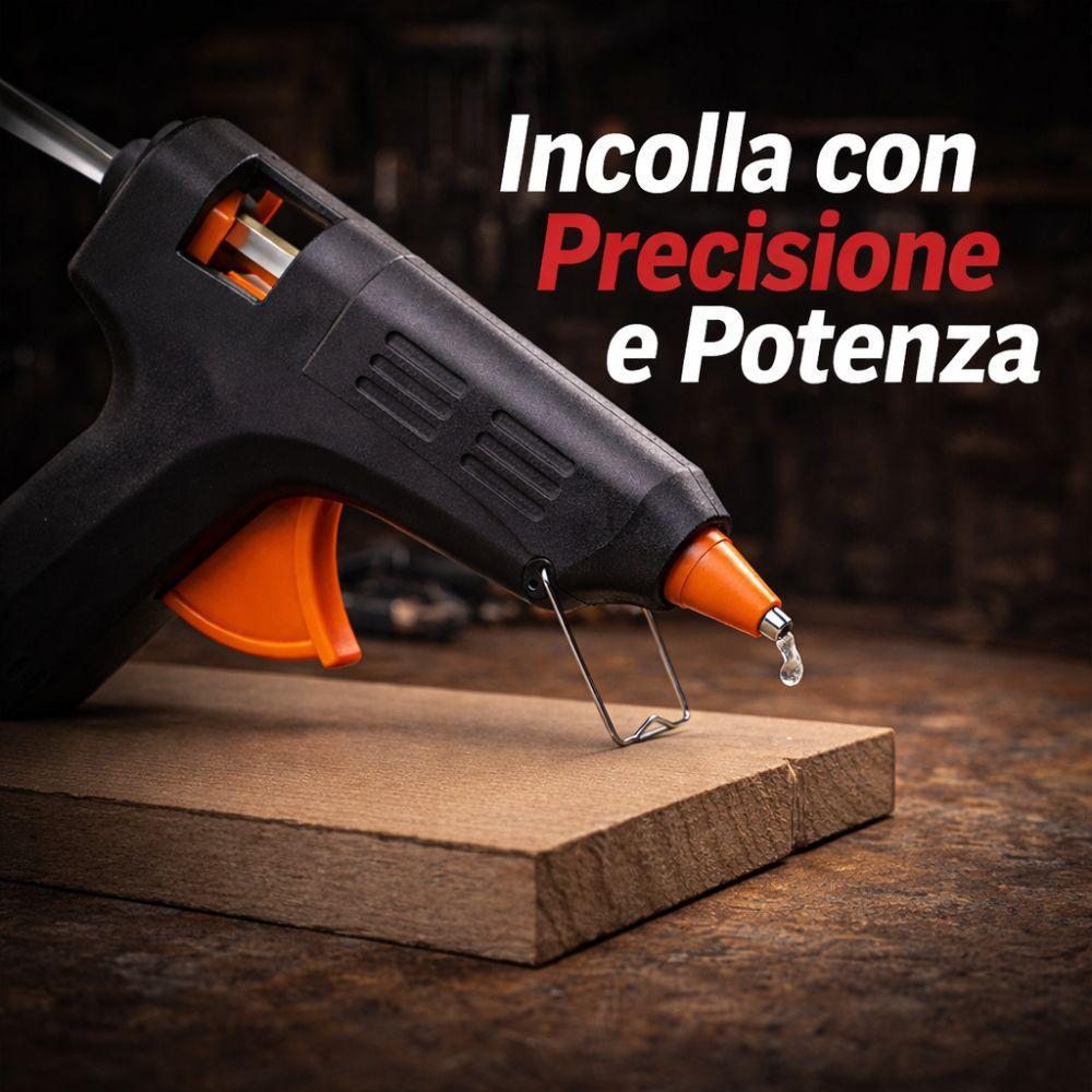  pistola termocollante 60w con 2 ricariche incluse - foto 2