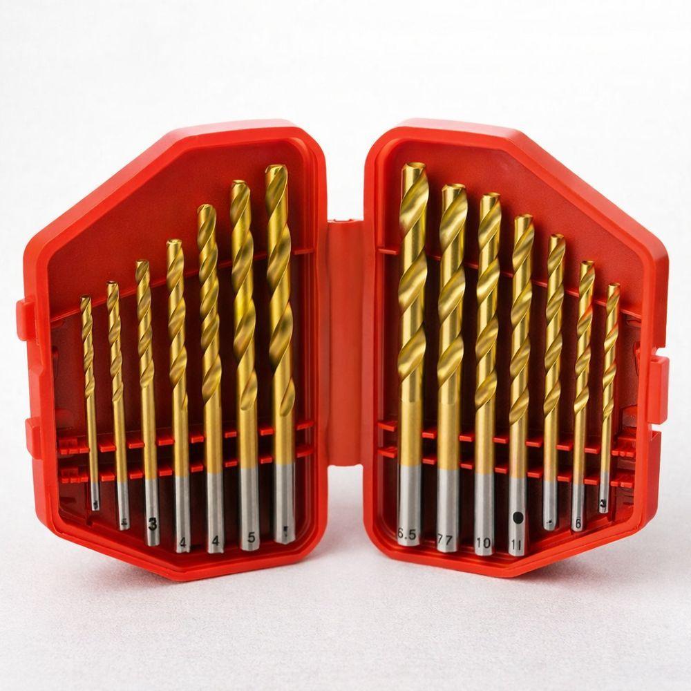  punte da trapano al titanio 13 pezzi – set professionale alta precisione - foto 1
