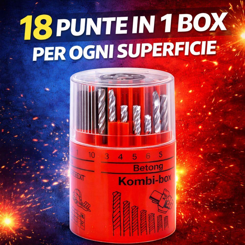  18 punte trapano hss muro legno – set completo 3-10 mm - foto 3