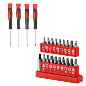 Set professionale da 29 pz con cacciaviti e inserti intercambiabili in cr-v