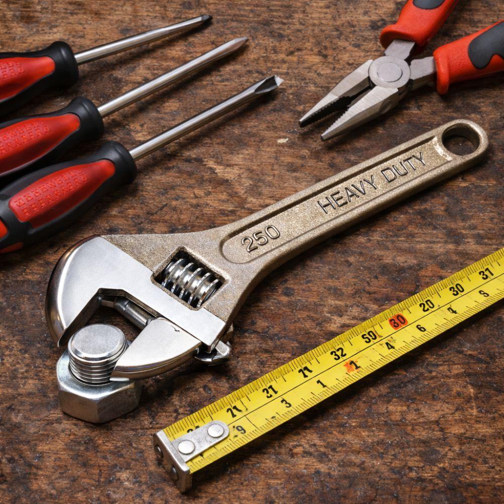  chiave inglese regolabile a rullino 250 mm, cromata con scala graduata - foto 4