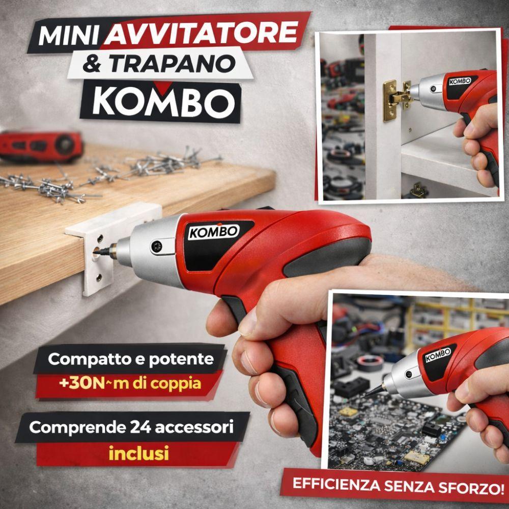  mini avvitatore e trapano 3,6v con 24 accessori e led - foto 3