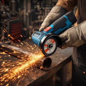 Mini smerigliatrice angolare ricaricabile con doppia batteria 12v