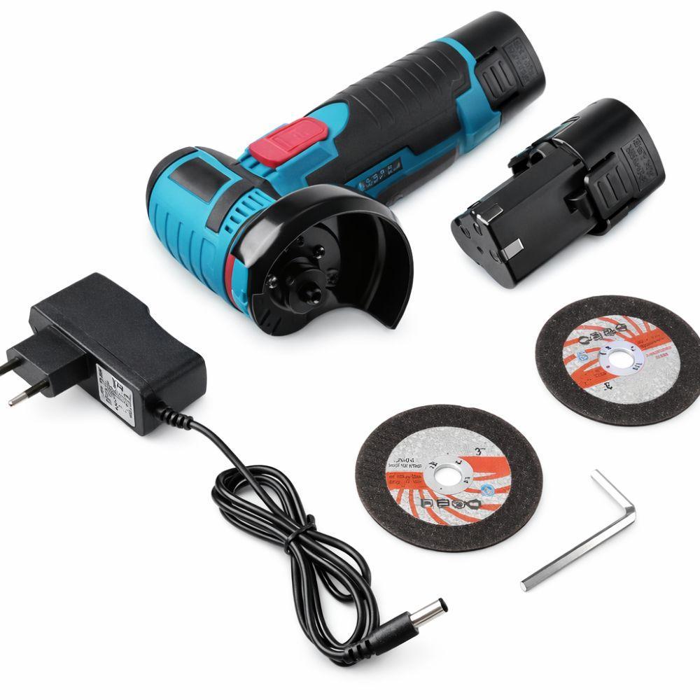  mini smerigliatrice angolare ricaricabile con doppia batteria 12v - foto 4