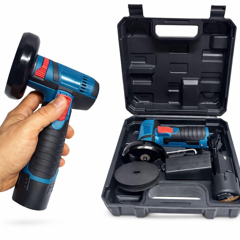  mini smerigliatrice angolare ricaricabile con doppia batteria 12v - foto 5