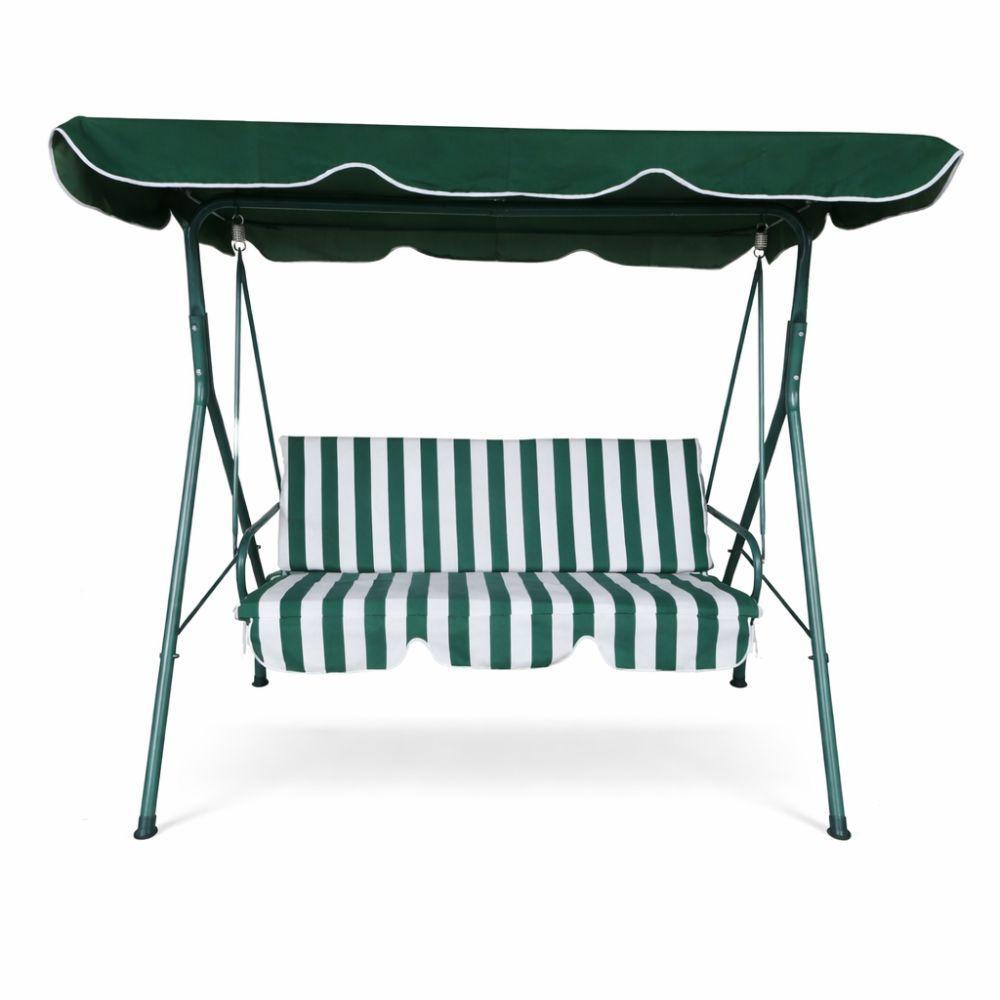  dondolo da giardino 3 posti con tettuccio parasole - foto 4