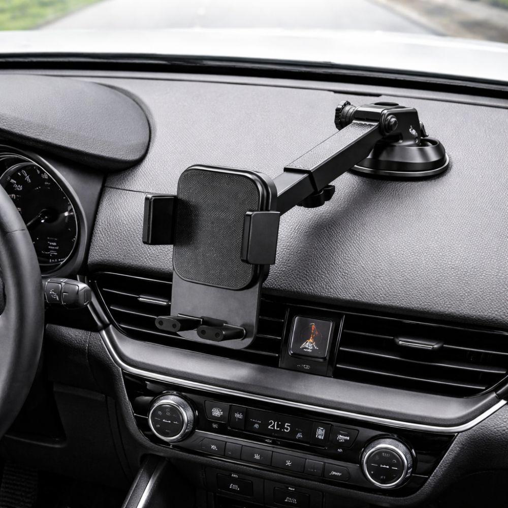  supporto smartphone auto con ventosa  braccio regolabile e rotazione 360° universale - foto 2