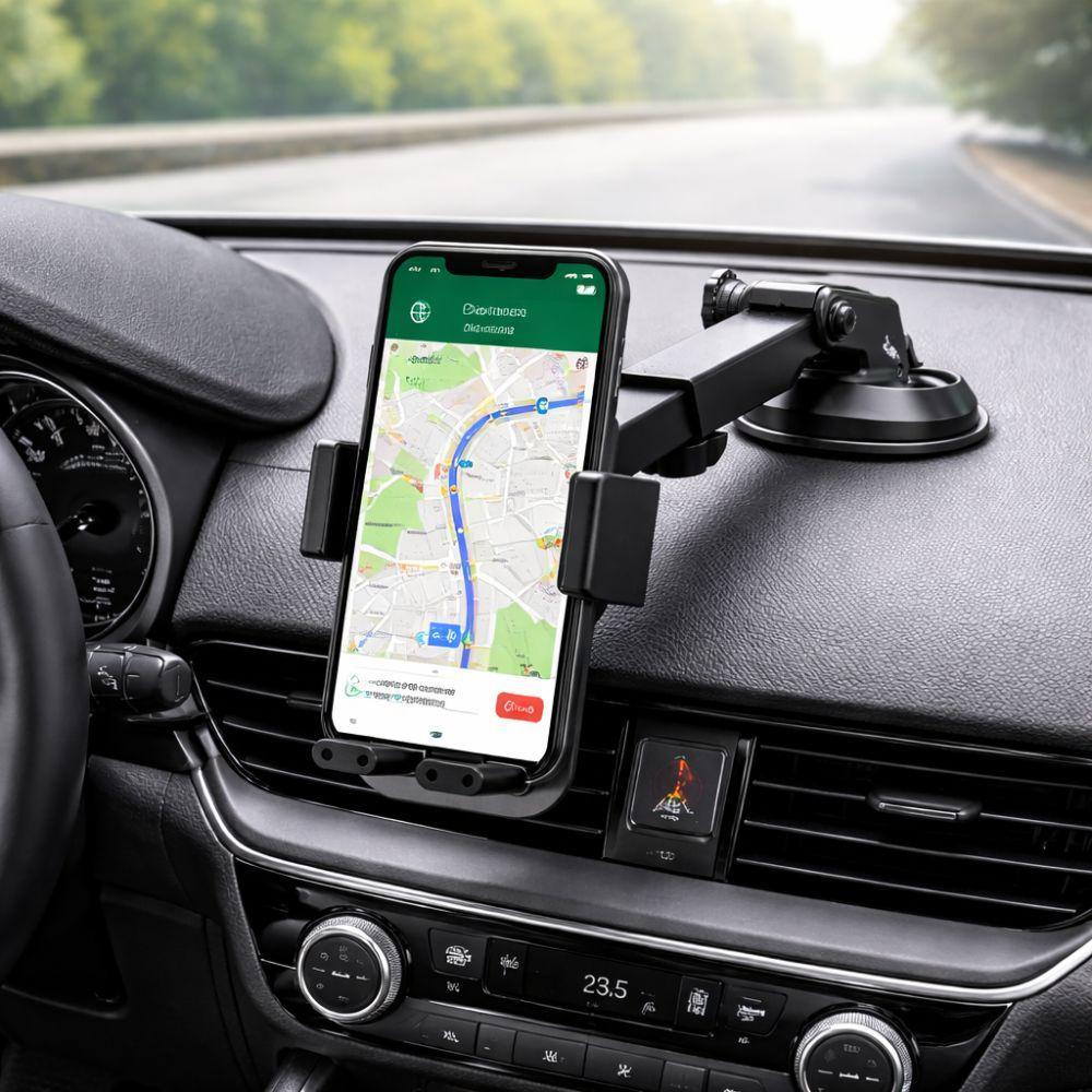  supporto smartphone auto con ventosa  braccio regolabile e rotazione 360° universale - foto 3