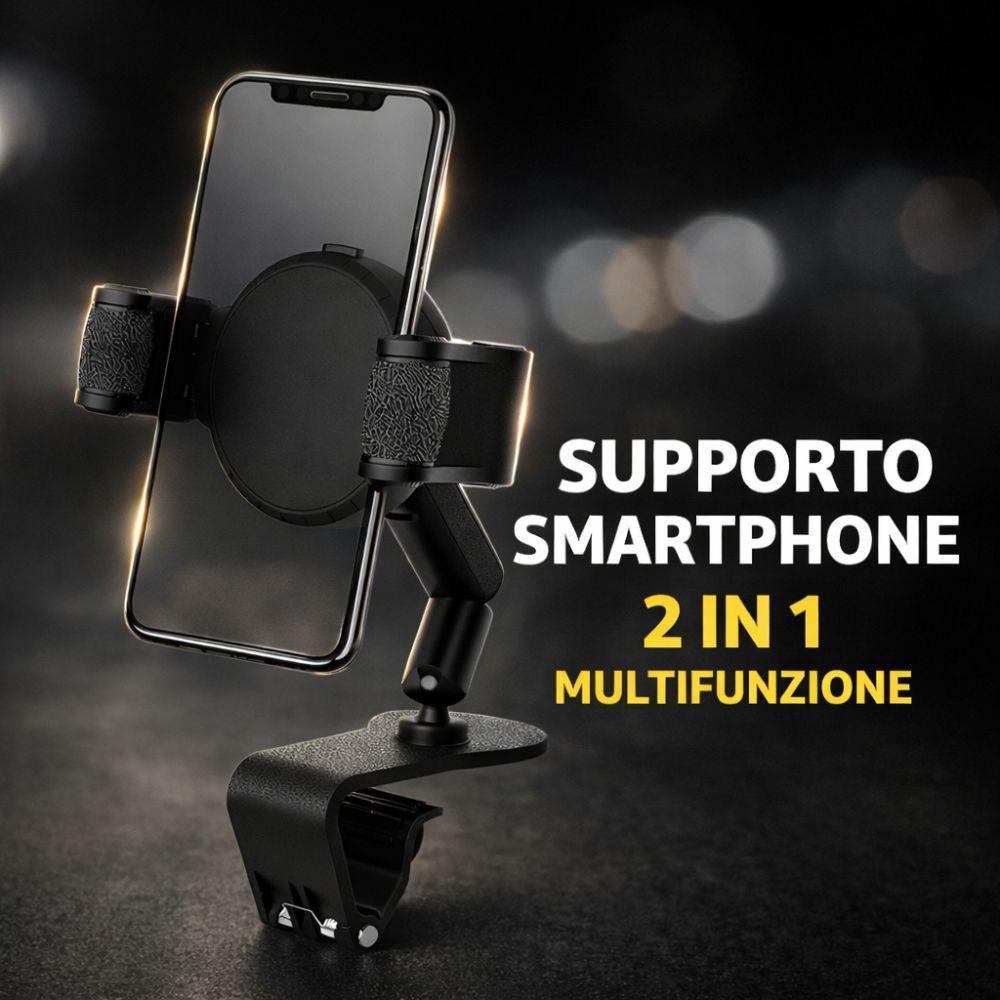  supporto smartphone universale 2 in 1 con clip e rotazione 360° - foto 5