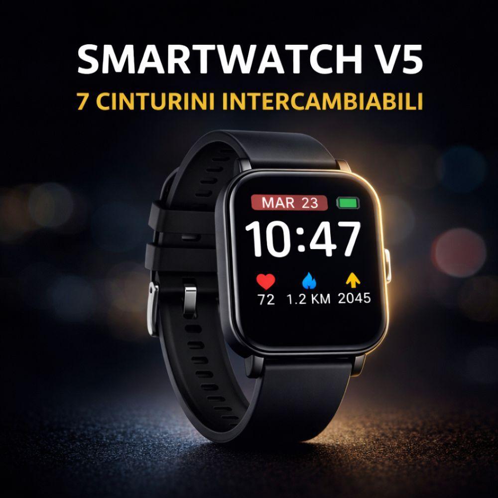  smartwatch v5 touch screen con notifiche e monitor attività - foto 3