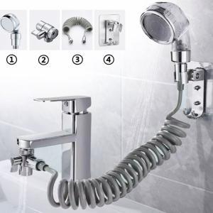 Kit doccetta lavandino universale con adattatore rubinetto e tubo flessibile