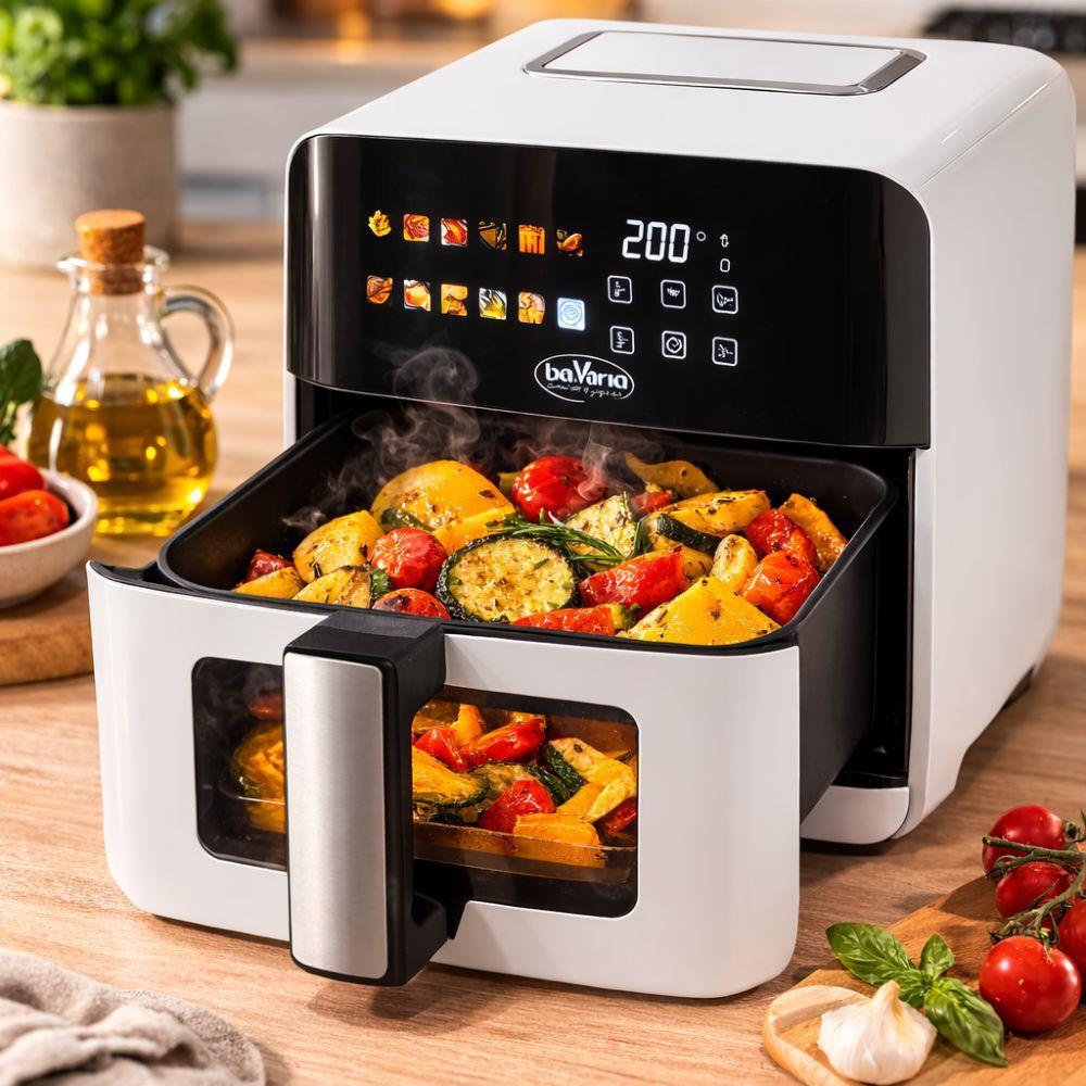  crispylla friggitrice ad aria wi-fi 10 litri con display touch con 8 programmi automatici - foto 2