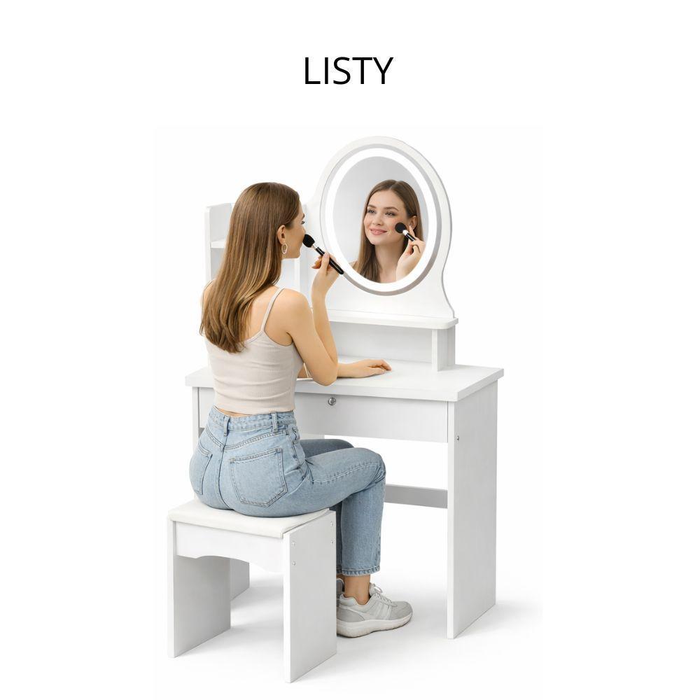  toeletta trucco con sgabello - foto 3