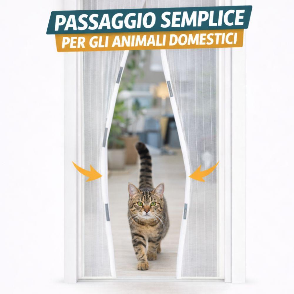  zanzariera magnetica 150x250 con chiusura automatica anti zanzare - foto 4
