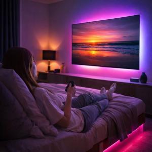 Striscia led rgb 5m usb con telecomando 30 led ip67