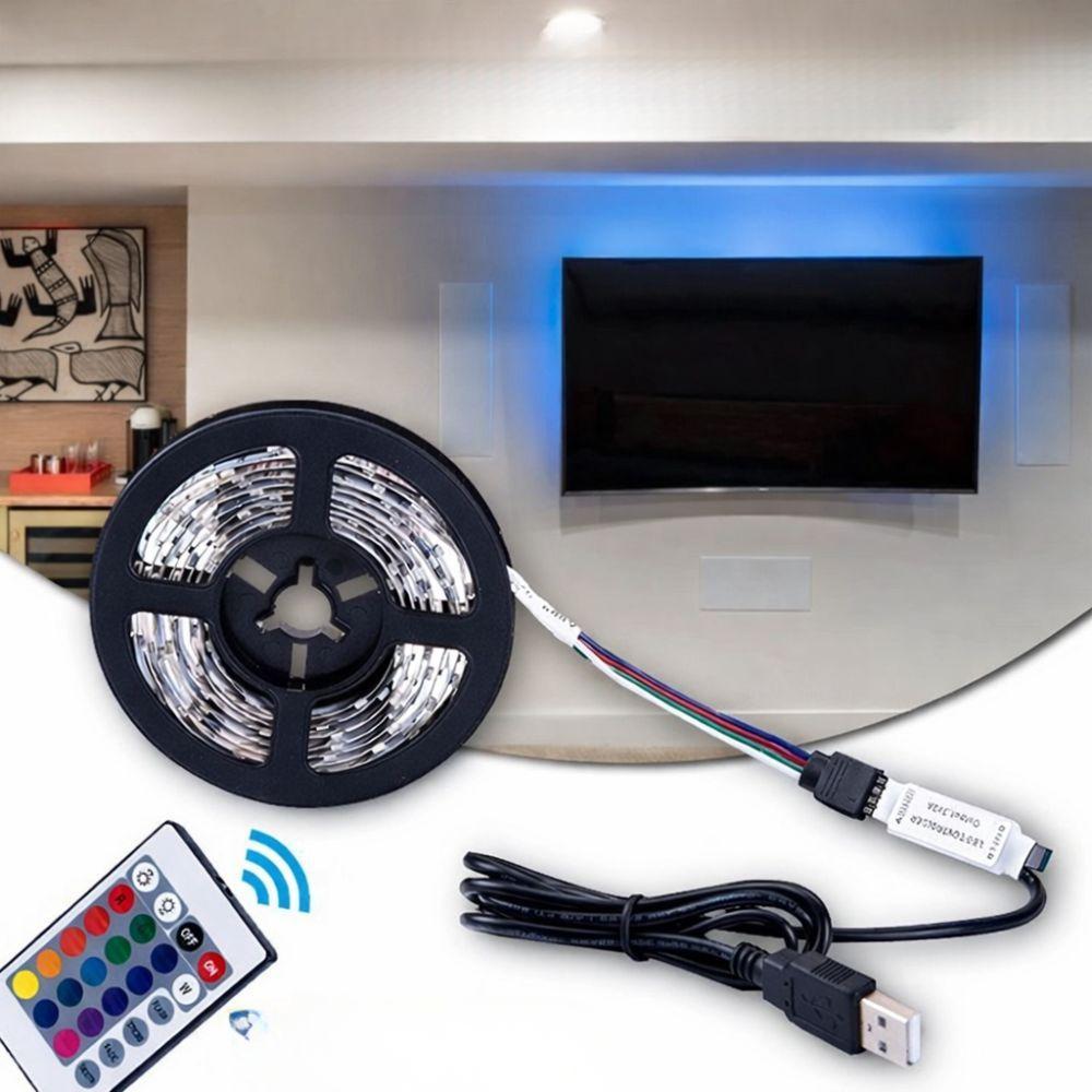  striscia led rgb 5m usb con telecomando 30 led ip67 - foto 3