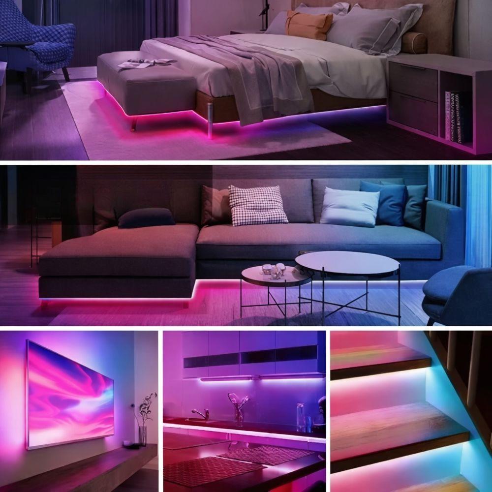  striscia led rgb 5m usb con telecomando 30 led ip67 - foto 4