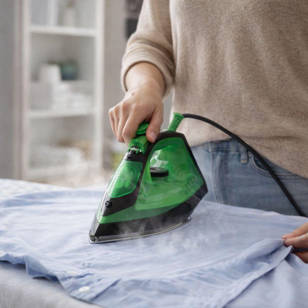  ferro da stiro elettrico a vapore 2200w con serbatoio 240 ml e piastra antiaderente - foto 2