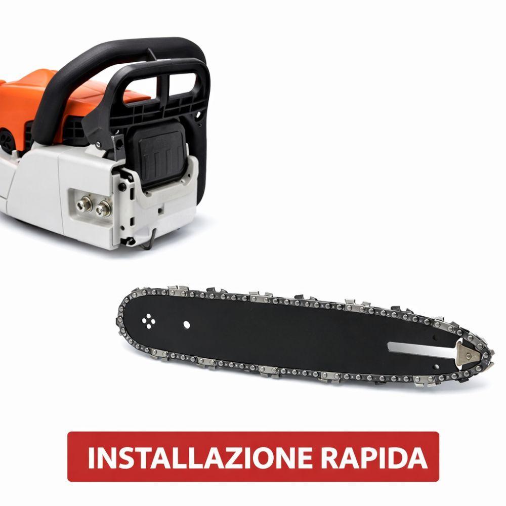 barra motosega 35 cm 14 pollici con catena 72 maglie - foto 5