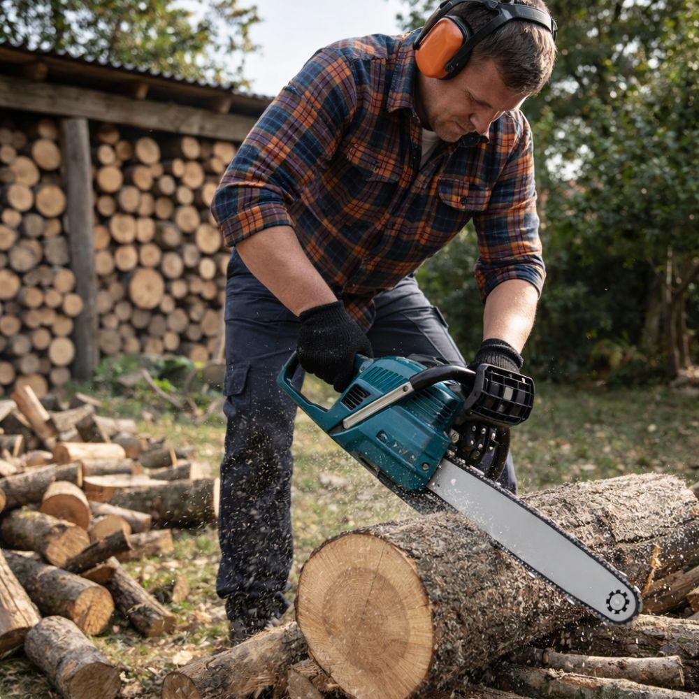  motosega a scoppio 52cc barra 45cm - foto 3