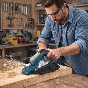 Pialla elettrica 2450w per legno regolabile alta precisione