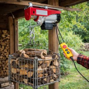 Paranco elettrico 220v sollevatore carichi con telecomando professionale