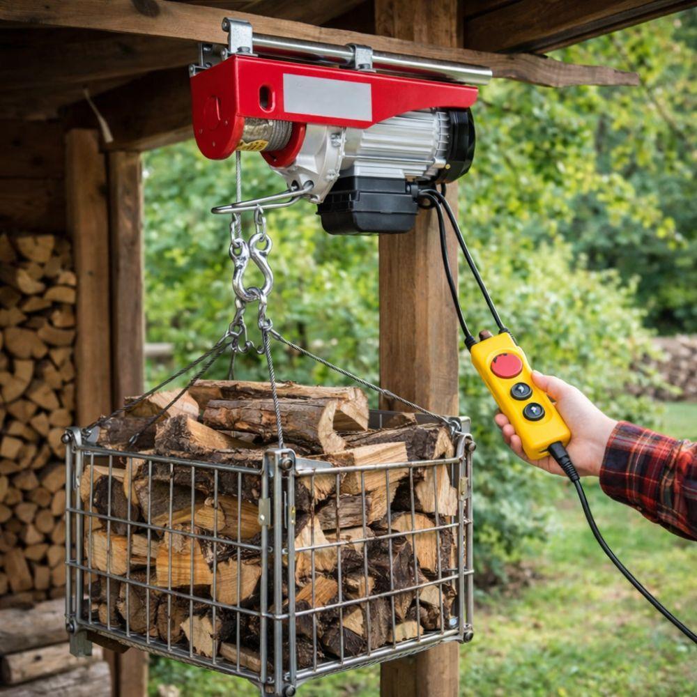  paranco elettrico 220v sollevatore carichi con telecomando professionale - foto 2