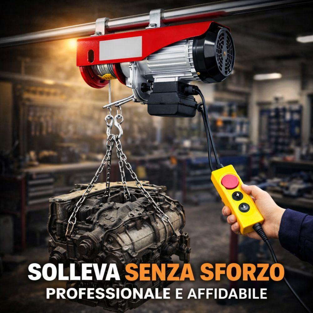  paranco elettrico 220v sollevatore carichi con telecomando professionale - foto 4