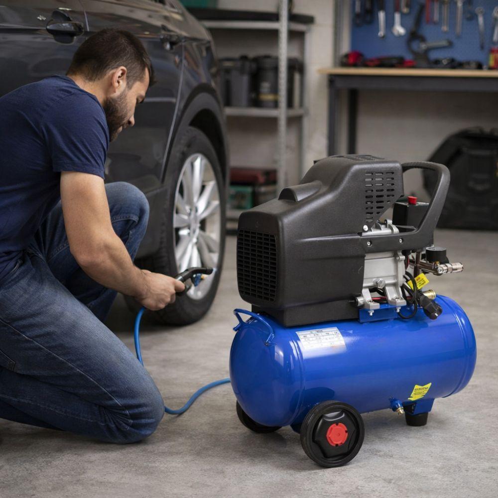  compressore aria da 30l 1.8 kw 230v - foto 3