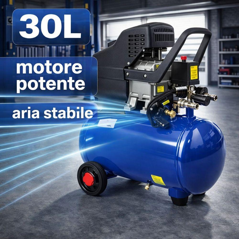  compressore aria da 30l 1.8 kw 230v - foto 5